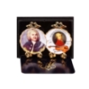 Bild von 2 Wandteller mit Ständer - Dekor Mozart und Bach